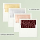 "Elegantly Stated" - Retired Holiday Cards in Maroon by Ekko Studio - Envelope Liners