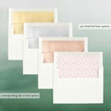 "Spread Peace" - Retired Holiday Cards in Blush by Jessica Maslyn - Envelope Liners