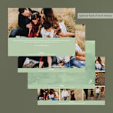 "Delicate Frame" - Retired Holiday Cards in Evergreen by Lori Wemple - Back of Card