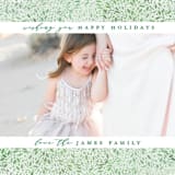 "Delicate Frame" - Retired Holiday Cards in Evergreen by Lori Wemple - Close-Up