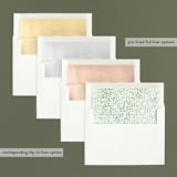 "Delicate Frame" - Retired Holiday Cards in Evergreen by Lori Wemple - Envelope Liners