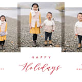 "Delightful Trio" - Retired Holiday Cards in Cherry by Hooray Creative - Close-Up