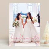 "Our Merrily Ever After" - Retired Holiday Cards in Peony by fatfatin - Front