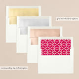 "Our Merrily Ever After" - Retired Holiday Cards in Peony by fatfatin - Envelope Liners