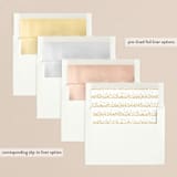"Glimmery" - Retired Holiday Cards in Mocha by Design Lotus - Envelope Liners