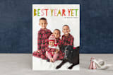 "Best Year" - Retired Holiday Cards in Multi Color pink by chica design - Front