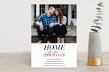"Home for the Holidays" - Retired Holiday Cards in Midnight by Loree Mayer - Front