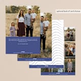 "Vacay Fav" - Retired Holiday Cards in Navy by Debb W - Back of Card