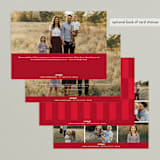 "Minimalist Joyful" - Retired Holiday Cards in Berry by Kelly Schmidt - Back of Card