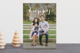 "Simply Happy Holidays" - Retired Holiday Cards in Snowflake by Tanya Lee of Frooted Design - Front