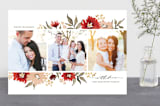"Poinsettia Gardens" - Retired Holiday Cards in Poinsettia by Wildfield Paper Co - Front