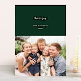 "This is Joy" - Retired Holiday Cards in Hunter by Sandra Picco Design - Front
