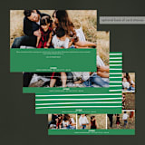 "Tribal Holiday" - Retired Holiday Cards in Shamrock by Iba Aziz - Back of Card