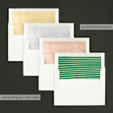"Tribal Holiday" - Retired Holiday Cards in Shamrock by Iba Aziz - Envelope Liners