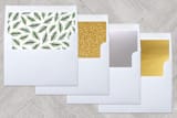 "Married Christmas Sprig" - Retired Holiday Cards in Evergreen by Hooray Creative - Envelope Liners