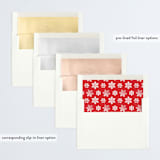 "The Fuzz" - Retired Holiday Cards in Ruby by Laura Hankins - Envelope Liners