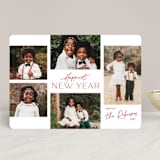 "Signature Collage" - Retired Holiday Cards in Cherry by Jessica Williams - Front