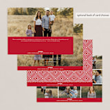 "Signature Collage" - Retired Holiday Cards in Cherry by Jessica Williams - Back of Card