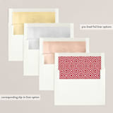 "Signature Collage" - Retired Holiday Cards in Cherry by Jessica Williams - Envelope Liners