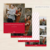 "Simple Sentiment" - Retired Holiday Cards in Cranberry by Jessica Williams - Back of Card