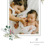 "LITTLE JOYS" - Retired Holiday Cards in Cardinal by Melanie Kosuge - Close-Up