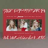 "Introducing with Joy" - Retired Holiday Cards in Cranberry by Bethan - Front