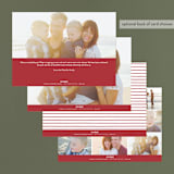 "Introducing with Joy" - Retired Holiday Cards in Cranberry by Bethan - Back of Card