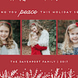 "Introducing with Joy" - Retired Holiday Cards in Cranberry by Bethan - Close-Up