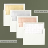 "Introducing with Joy" - Retired Holiday Cards in Cranberry by Bethan - Envelope Liners