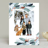 "Wintery Eucalyptus" - Retired Holiday Cards in Snow by Angel Walker - Front
