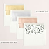"joyous simplicity" - Retired Holiday Cards in Evergreen by Mango Ink - Envelope Liners