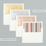 "Pure joy" - Retired Holiday Cards in Holly Berry by Palm Bridal - Envelope Liners
