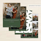 "Joyful Florals" - Retired Holiday Cards in Winter Pine by Anupama - Back of Card