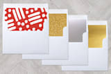 "Just Joyful!" - Retired Holiday Cards in Fire Engine Red by The Social Type - Envelope Liners