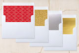 "merry in a box" - Retired Holiday Cards in Linen by Erin Deegan - Envelope Liners