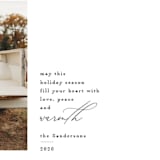 "Love Peace and Warmth" - Retired Holiday Cards in Ink by Kelly Williams - Close-Up