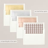 "Modern Merry Christmas" - Retired Holiday Cards in Winter Rose by Jula Paper Co. - Envelope Liners