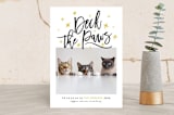 "Deck The Paws" - Retired Holiday Cards in Golden by Lisa Cersovsky - Front