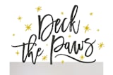 "Deck The Paws" - Retired Holiday Cards in Golden by Lisa Cersovsky - Close-Up