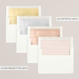 "script holiday" - Retired Holiday Cards in Blush by Carolyn Nicks - Envelope Liners