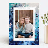"Frost Garden" - Retired Holiday Cards in Sapphire by Holly Whitcomb - Front