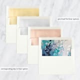 "Frost Garden" - Retired Holiday Cards in Sapphire by Holly Whitcomb - Envelope Liners