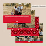 "Triple" - Retired Holiday Cards in Cardinal by Melanie Kosuge - Back of Card