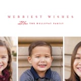 "Triple" - Retired Holiday Cards in Cardinal by Melanie Kosuge - Close-Up