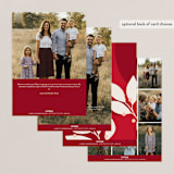 "Bold and Bright" - Retired Holiday Cards in Berry by Kelly Schmidt - Back of Card