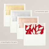 "Bold and Bright" - Retired Holiday Cards in Berry by Kelly Schmidt - Envelope Liners