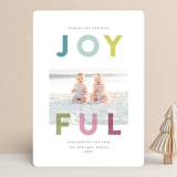 "Joyfully Transparent" - Retired Holiday Cards in Turquoise by Lisa Cersovsky - Front