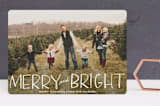 "Be Merry and Bright" - Retired Holiday Cards in Snow by Annie Montgomery - Front
