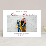 "A Merry Little Christmas" - Retired Holiday Cards in Berry by Janean Hinger - Front