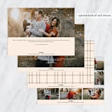 "Classic Plaid" - Retired Holiday Cards in Smoke by Julie Murray - Back of Card